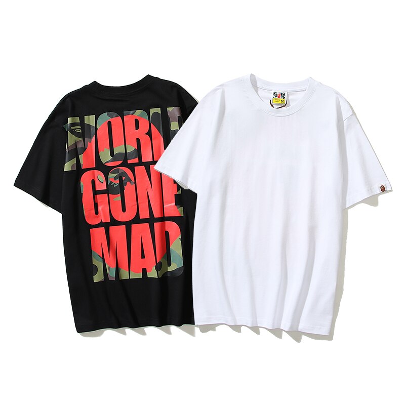 Fashion design Bape T-shirt short-sleeved Ape Head BATHING STAR print loose cotton youth popular short-sleeved T-shirt