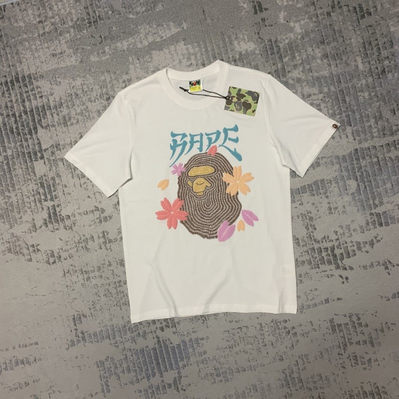 Fashion design Bape T-shirt short-sleeved Ape Head BATHING STAR print loose cotton youth popular short-sleeved T-shirt