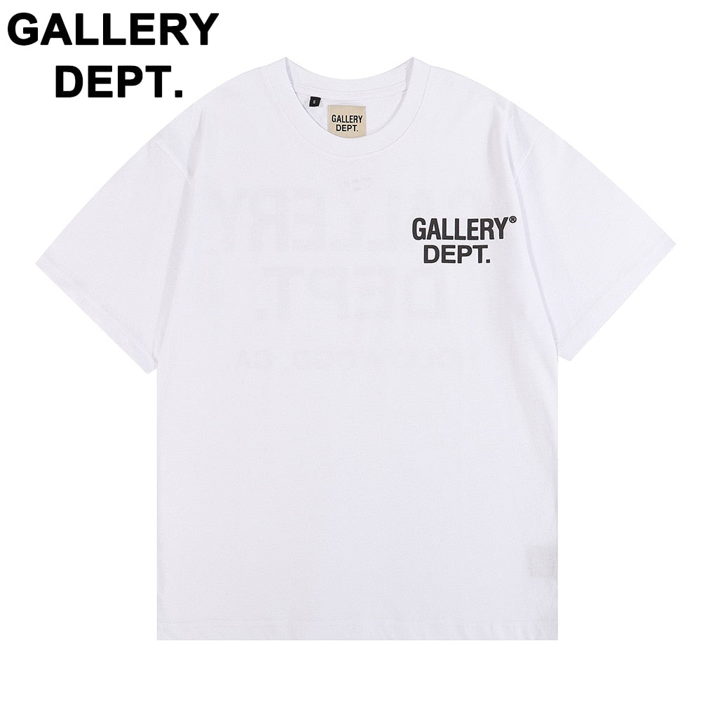 GALLERY DEPT 2023 Summer Men's New T-shirts Alphabet Printed Tshirt Loose Cotton Short Sleeves For Men And Women