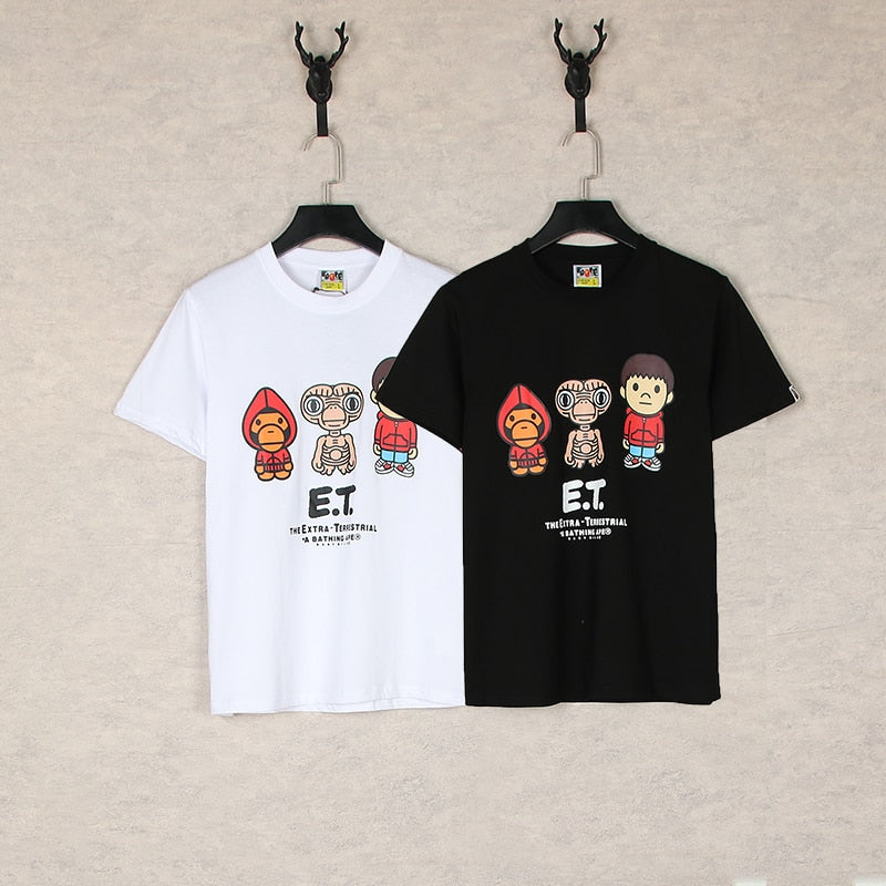 Fashion design Bape T-shirt short-sleeved Ape Head BATHING STAR print loose cotton youth popular short-sleeved T-shirt