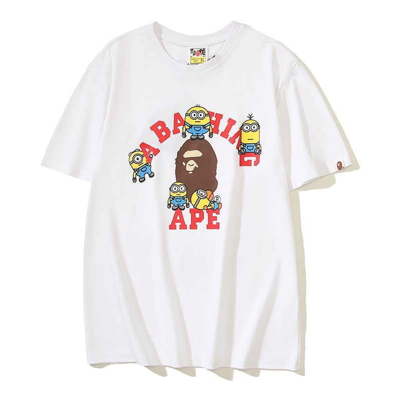 Fashion design Bape T-shirt short-sleeved Ape Head BATHING STAR print loose cotton youth popular short-sleeved T-shirt