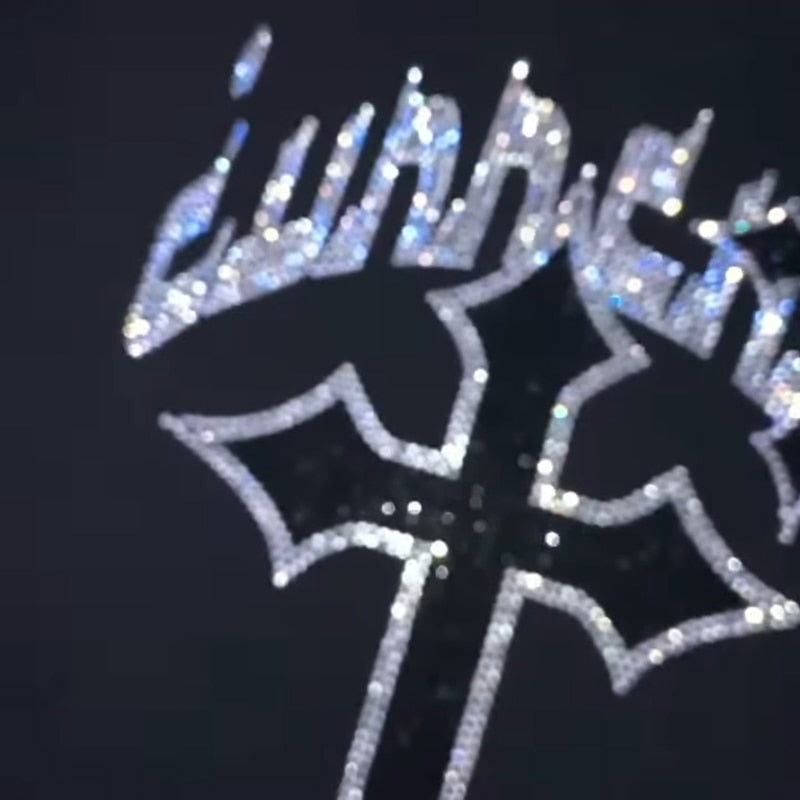 Sudadera con capucha Y2K para hombre, ropa con estampado gráfico de letras de diamantes de imitación, con cremallera, sudadera gótica de manga larga, Top de gran tamaño
