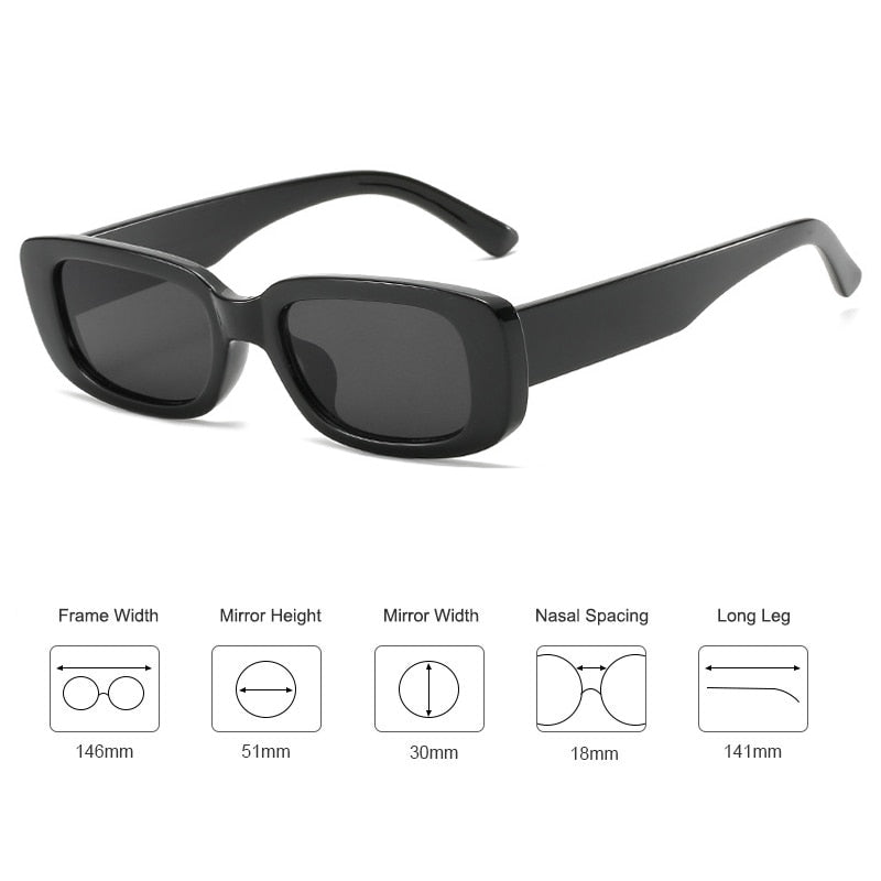 Emosnia Stylish Y2k Sunglasses Women Man Fashion Small Rectangle Candy Shades  Men Pink Green Sun Glasses Occhiali Da Sole Donna