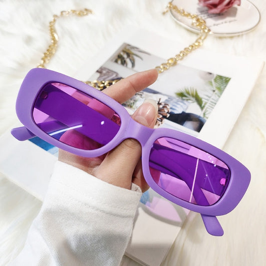Emosnia Stylish Y2k Sunglasses Women Man Fashion Small Rectangle Candy Shades  Men Pink Green Sun Glasses Occhiali Da Sole Donna