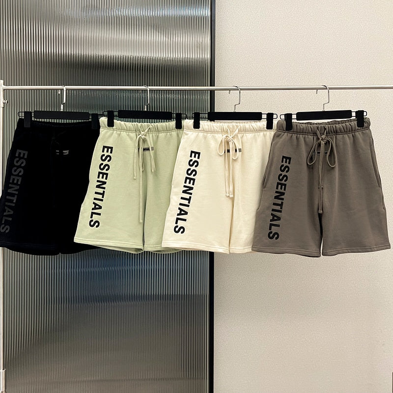 Essentials Oversized Men's Summer Shorts Women High Street Loose Basketball Casual Pants Hip Hop Streetwear Running Shorts